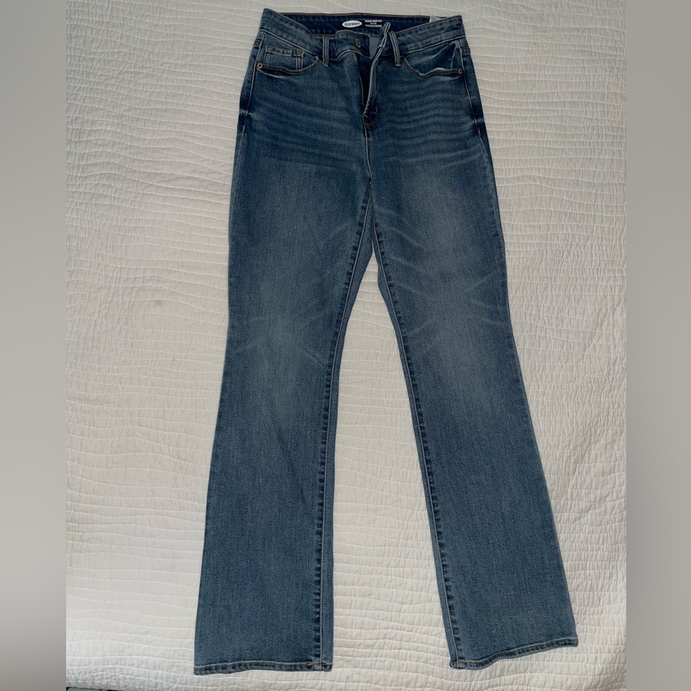 Old Navy kicker bootcut high-rise jeans